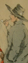 A sketch of a Connemara laborer by nineteenth-century artist Henry Coulter.